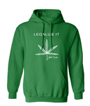 Peter Tosh Legalize It Hooded Sweatshirt- Green