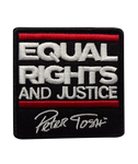 Peter Tosh Equal Rights And Justice Embroidered Patch (Red & White)